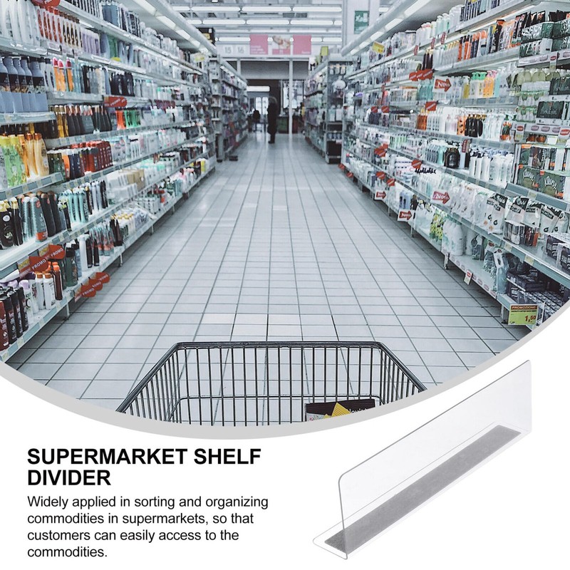 Plastic Shelf Divider- 2. 3 H x 7. 8 L
