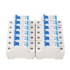 12 Pcs Isolating Switch 1P 100A Small Air Switch Shunt Release Circuit Breaker for Household Office Commercial Use