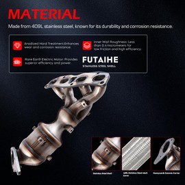 FUTAIHE Manifold Catalytic Converter for Nissan Rogue 2008 2009 2010 2011 2012 2013, Rogue Select 2014 2015, Altima 2007 2008 2009 2010 2011 2012 674-143 16593