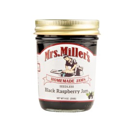 Mrs.Miller's Mrs. Miller's Seedless Black Raspberry Jam (3) 9 oz Jars Free Shipping
