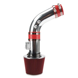 Cold Air Intake for Accord 04-07, Cold Air Intake Filters System Kits Fit for Accord 2004 2005 2006 2007 2.4L, 2.75" High Flow Polished Aluminum (Red)