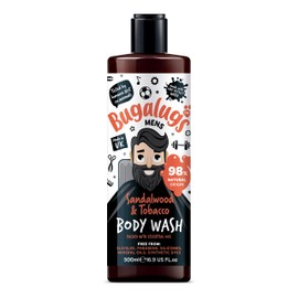 BUGALUGS BUGALUGS Mens Shower Gel 500ml, Natural Body Wash for Men for Sensitive Skin packed with essential oils & made with Lake District Water. Now smell better than your Dog (Sandalwood & Tobacco)