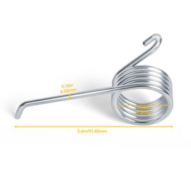 Cutetool(2pcs) FG6127L4 Commercial Mop Wringer Spring Compatible with rubbermaid FG612788 Series Mop Bucket Spring Replacement,Loops 5