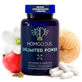 Nootropico para la Mente con Complejo B, Melena de Leon, suplemento natural para Concentracion, Memoria y Agilidad Mental  con L-Carnitina, Bacopa... 