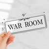 9x3 Inch War Room Sign Acrylic Self-stick Door Wall Signage