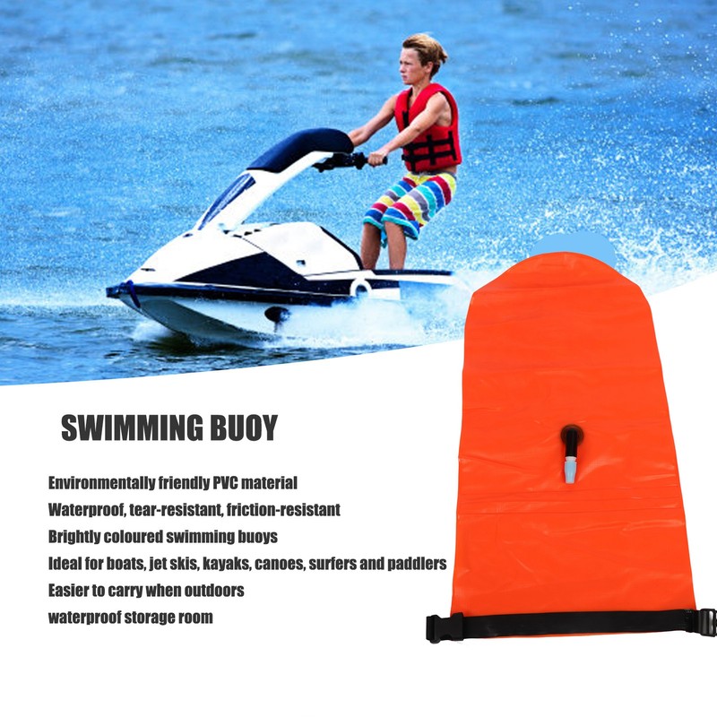 Swimming Buoy Outdoor Surfing Beach Waterproof PVC Inflatable Swimming Storage