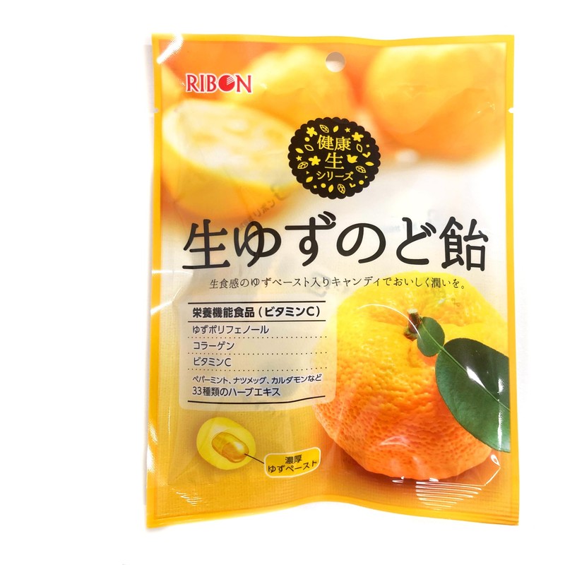 リボン 生ゆずのど飴 48g×12袋