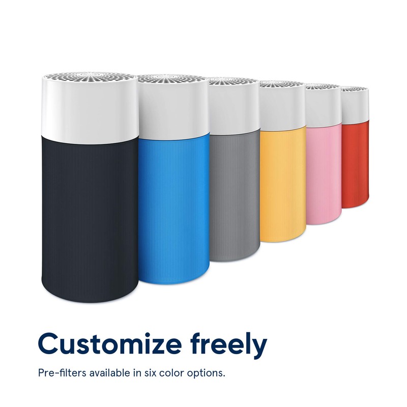 BLUEAIR Blue Pure 411+ Black Pre-Filter, Washable Fabric Traps Pollen,