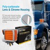 Partsam 2Pcs Double Face Trailer Pedestal Turn Signal Parking Lights
