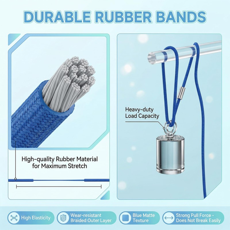 6 Pcs 96 Gallon Trash Can Rubber Bands, Heavy-Duty Trash