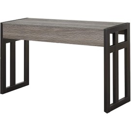 Convenience Concepts Monterey Console Table, Weathered Gray / Black Frame