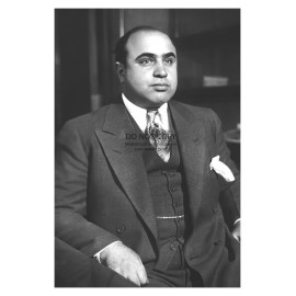 AL CAPONE PROHIBITION ERA CHICAGO MOB BOSS 1931 4X6 B&W PHOTO