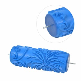 Nichiyo 5'' Inch Texture Rubber Roller Single Color DIY Patterned Paint Roller Decorative Used for Home Wall Decoration(040Y)