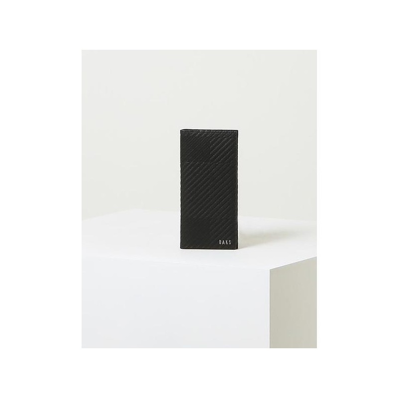 Daks (신세계강남점)DBWA2F210 GREAT HOUSE CHECK 블랙 패턴 소가죽 장지갑 (DBW