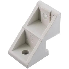 Stationary Sliding Patio Door Fixed Panel Clip Bracket (PDB-33-WH) (4 Pieces)