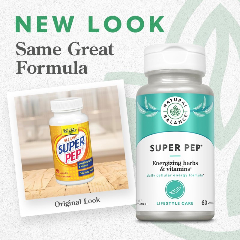 Natural Balance Super Pep | All Day Herbal Energy Supplement