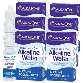 Alkazone Alkaline Water Drops Make Your Own Alkaline Water/Alkaline Booster Drop (6 Pack)