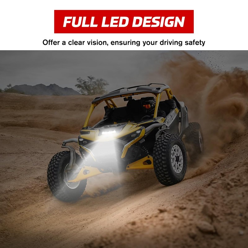 XUTVOTOR Front Hood Scoop Spotlight for 2024 Can-Am Maverick R,