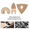 6PCS Hard Alloy Saw Blades Multifunctional Oscillating Saw Blades Tool