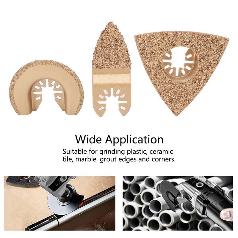 6PCS Hard Alloy Saw Blades Multifunctional Oscillating Saw Blades Tool