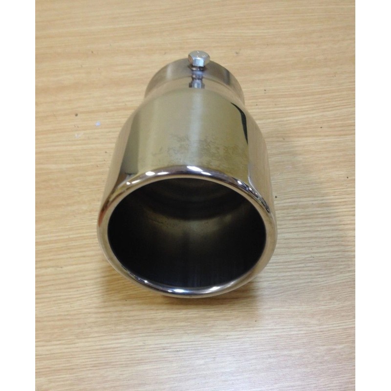D&D UNIVERSAL FIT 3 3/4"" ROUND STAINLESS STEEL EXHAUST TAIL