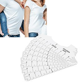 Juego de Herramientas de Guía de Regla de Alineación de Camisetas de 9 Piezas, Regla de Costura de Camisetas de Bricolaje Guía de Centrado Regla de Di