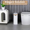 efluky Toilet Paper Basket 28L, Toilet Paper Holder with Lid