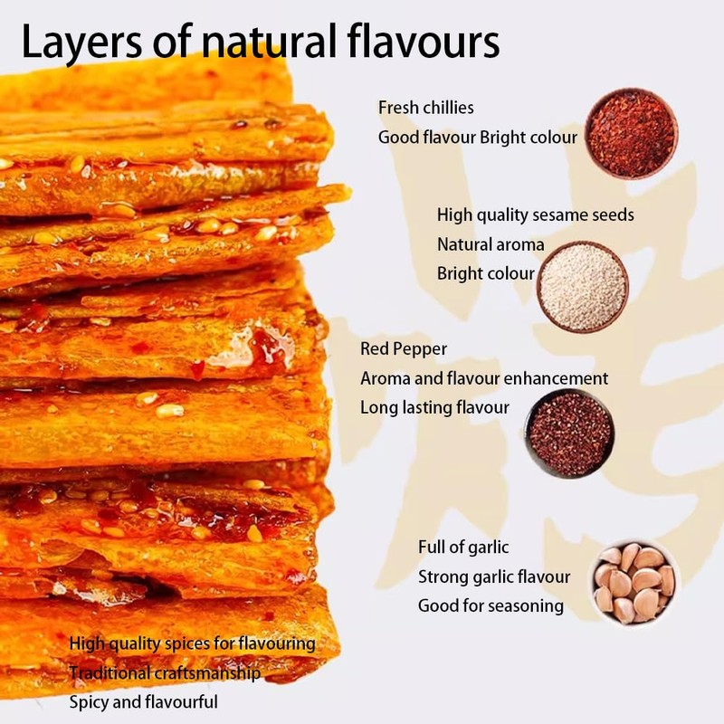 Phuumy 10.05oz 3 Packaging Latiao Spicy Strip Exist Tiktok Snacks