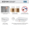 2-Pack Rok Hardware Soft Close for Wood Drawers/Soft Close Drawer