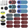 QWORK® 270 Pack 2 Inch Variety Sanding Discs Kit for
