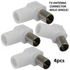 AERZETIX - C69582-Set of 4 Plugs, RF RF Antenna Plug