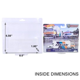 Protector Case for Hot Wheels Team Transport Clamshell Blister Display (5 Pack)