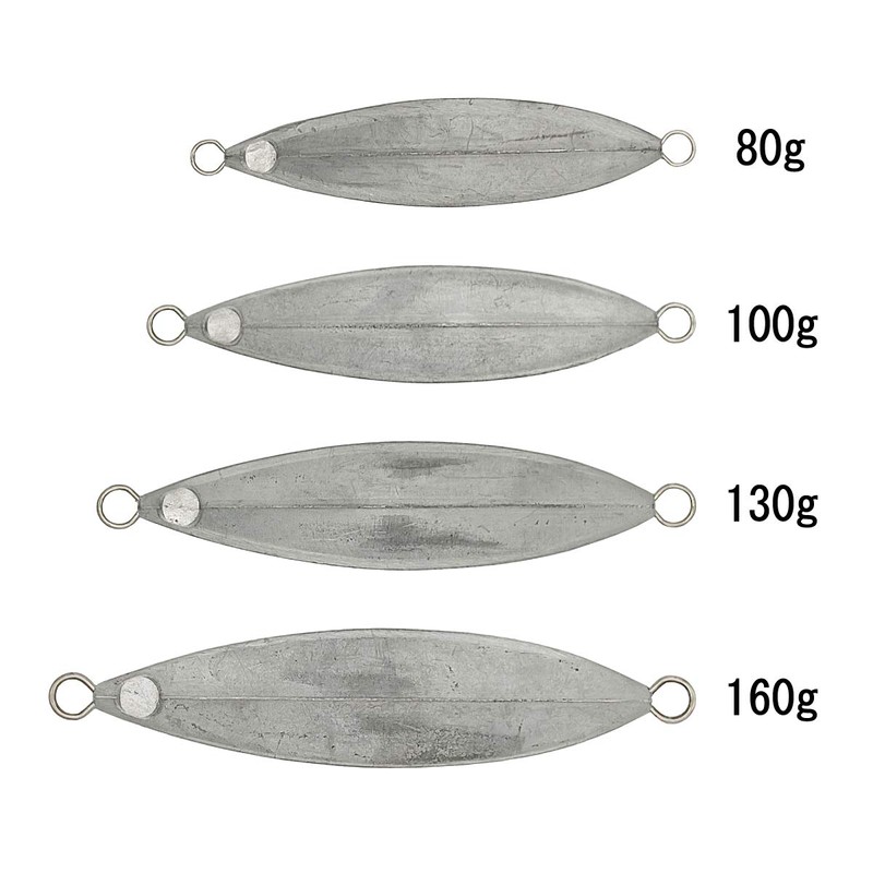 Orurdo Fishing Tackle DIY Series Unpainted Lures Metal Jig E