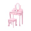 Garvee Kids Vanity Set with Adjustable Angle Mirror, Pretend Play