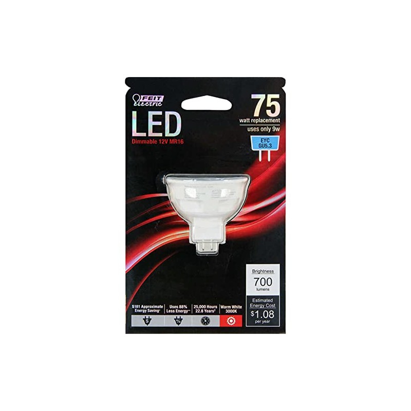 Feit Electric BPEYC/LED Dimmable LED Light Bulb, 12 Volts, 9