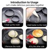 8PCS Crumpet Rings, Stainless Steel Fried Egg Ring Black Tart