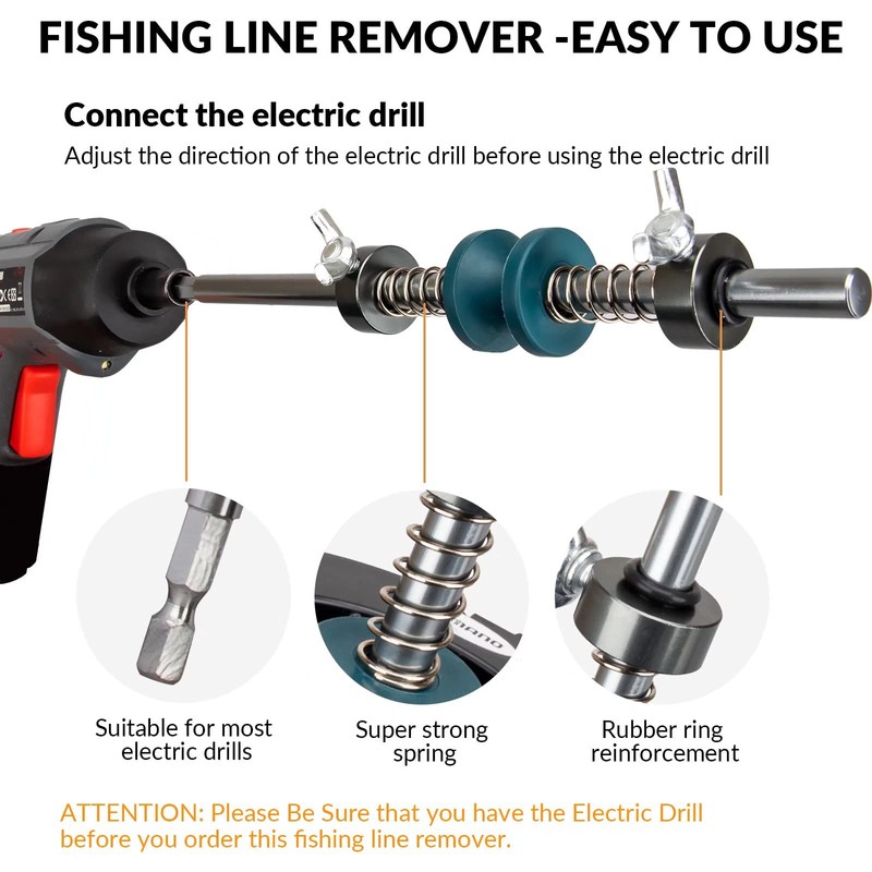 THKFISH Fishing Line Winder Fishing Line Remover Unwinding Function C-Line