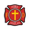 Fire Chaplain Maltese Shaped Sticker (Service fire Emergency Cross Vinyl