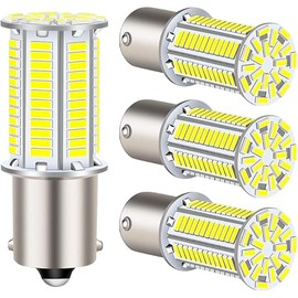 1156 1141 1003 7506 BA15S 1383 Led white RV Interior Light | Super Bright 4014 105-SMD LED Replacement for 12 Volt RV Camper Trailer Boat Trunk Interior Lights 4-Packs