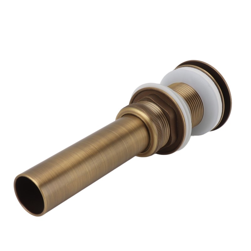 Bathroom Kitchen Sink Drain All Copper Pop Up Sink Drain