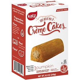 Katz Gluten Free Pumpkin Spice Crème Cakes | Dairy Free, Nut Free, Soy Free, Gluten Free | Kosher (3 Packs of 6 Crème Cakes, 8.8 Ounce Each)