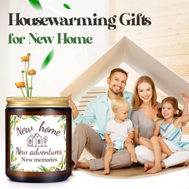 UOKPT House Warming Gifts New Home - Unique Lavender Scented Candle Presents for First Apartment Funny Housewarming Gift Ideas for New Homeowner Best Friend Women Men Couples Neighbor Guys