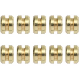 TOYANDONA Cuentas Doradas para Modificación y Reacondicionamiento Práctico de Aleación de Zinc 10 Piezas para Cuerdas de Guitarra de Cuerdas Acústicas