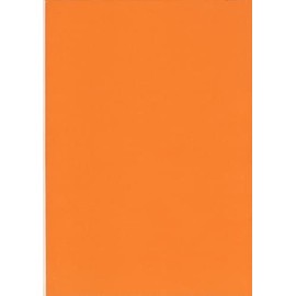 DJP A4 80 GSM Intensive Bright Colours Printing Office Copier Paper - (Pack of 50 Sheets) (Flame Orange)