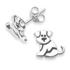 Premium quality - Heather Needham Sterling Silver Dog Earrings -