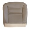 SecosAutoparts Tan Front Driver Side Bottom Replacement Microfiber Leather Seat