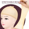 FANDAMEI Wig Caps Net, 4PCS Wig Caps Mesh Net Open