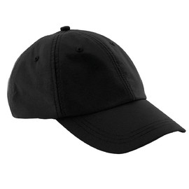 Beechfield Unisex Outdoor Waterproof 6 Panel Baseball Cap (One Size) (Black)