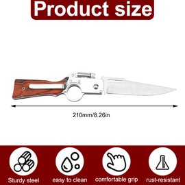 HAZMA 1 Pcs Folding Multitool Equipment with Cutting Tool,Folding Multitool Cutter Accessories, Gift for Father’S Day,Valentines, Pocket Gadgets for Men Outdoor, Camping, Hiking(D)