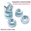 Qrity 20Pcs Rivet Nuts, M2.5-0mm Self Clinching Nuts, Carbon Steel